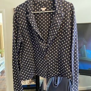 Polka dot blazer